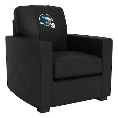 Dreamseat Silver Club Chair with Philadelphia Eagles Helmet Logo XZ7759002CHCDBK-PSNFL21027